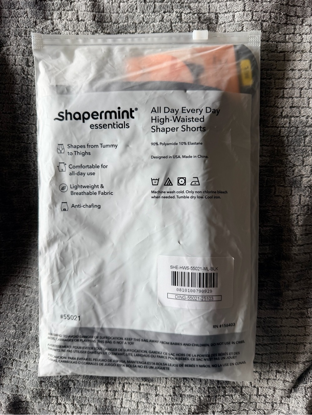 Shapermint High-Waisted Shaper Shorts - Black - Picture 2 of 4
